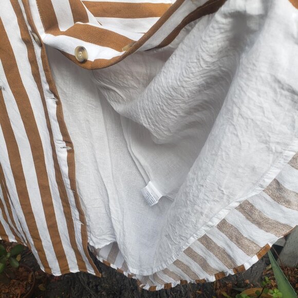 Striped Sundress with Gathered Back and Full Lined Skirt - Picture 9 of 11